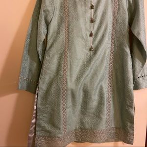 Aqua Sapphire Pakistani EID Outfit